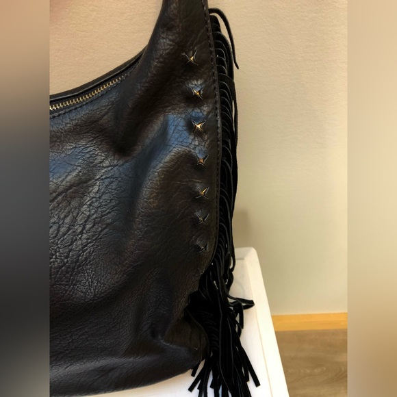 Giovani & Rocci Black Fringed Shoulder Bag - Picture 9 of 12